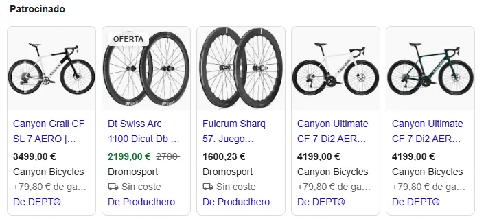 Anuncios de Shopping de Dromosport