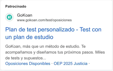 Anuncio de búsqueda de GoKoan