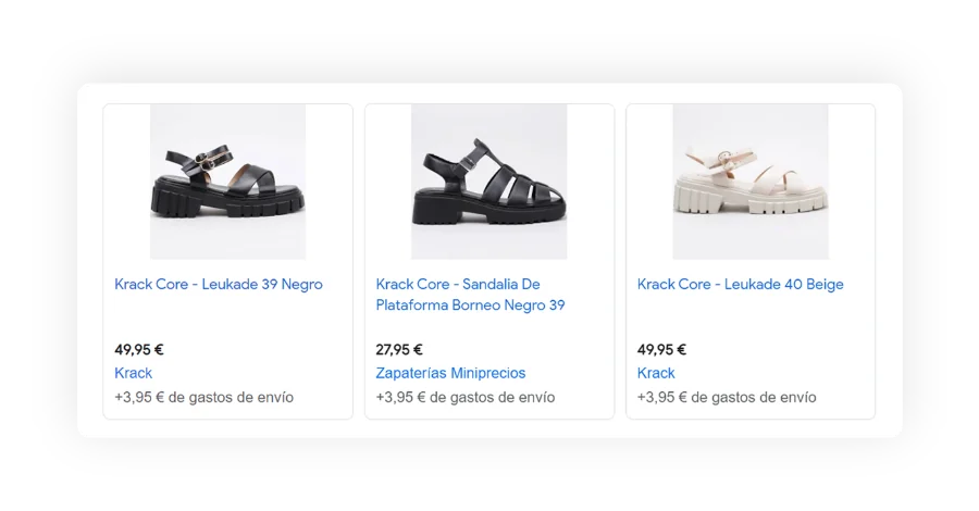 Campañas de Google Shopping de Krack